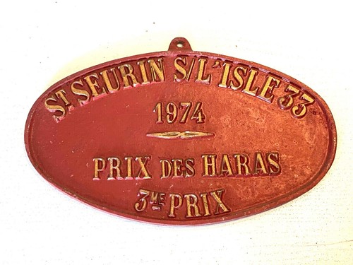 Plaque De Concours Hippique - Bourg En Bresse 1966 (collection Chevaux)