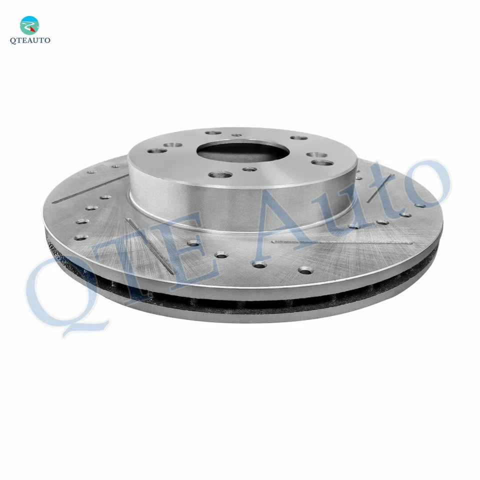 Rotores de disco de freno delanteros ranurados perforados 262 mm para base Acura RSX 2002-2006 Foto 3 de 4