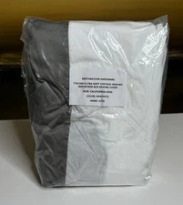 Restoration Hardware Italian Wash 600 Sateen Box Spring Cover CAL KING Graphite