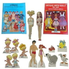Vintage Paper Dolls Uncut Books Cut Dolls Little Mermaid Takara Tomy Quints Lot