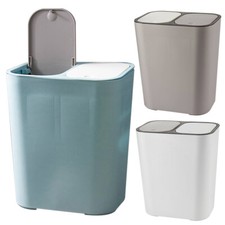 15L Recycle Duo Double Compartment Recycling Kitchen Bin Garden Food Waste Paper