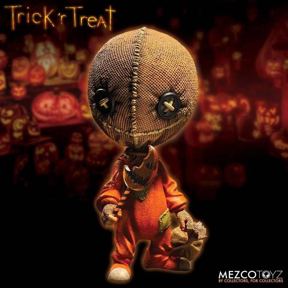 Figura de acción Trick 'r Treat estilizada SAM 6 pulgadas por Mezco película de Halloween NUEVA Foto 2 de 4