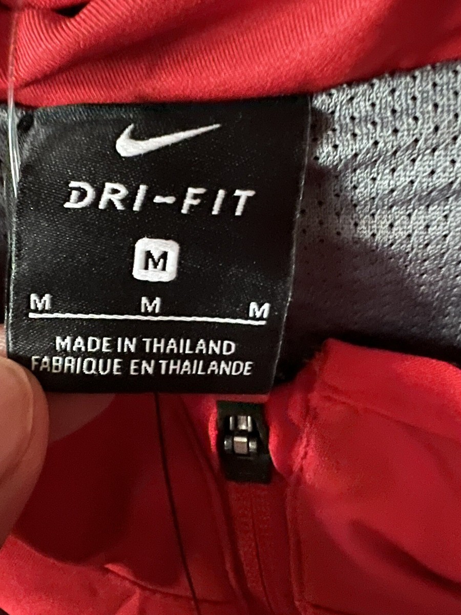 Nike DRI-FIT フード付きジャケット S レッド Nike Dri-FIT レッドジャケットSサイズ - メルカリ