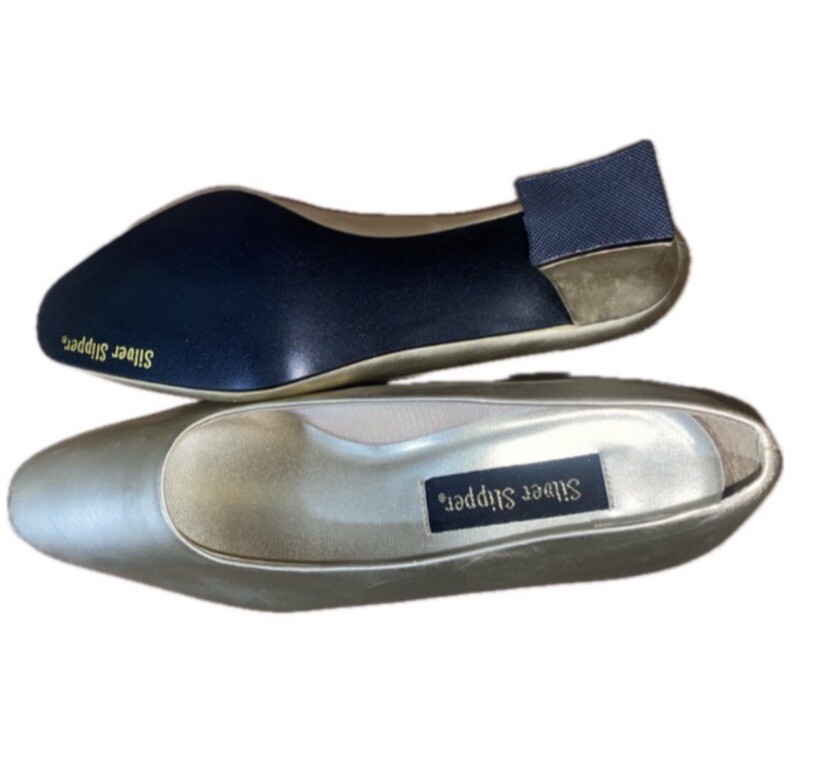 PANTOFOLA D’ORO Tacchi oro vintage ""Pantofola d'argento