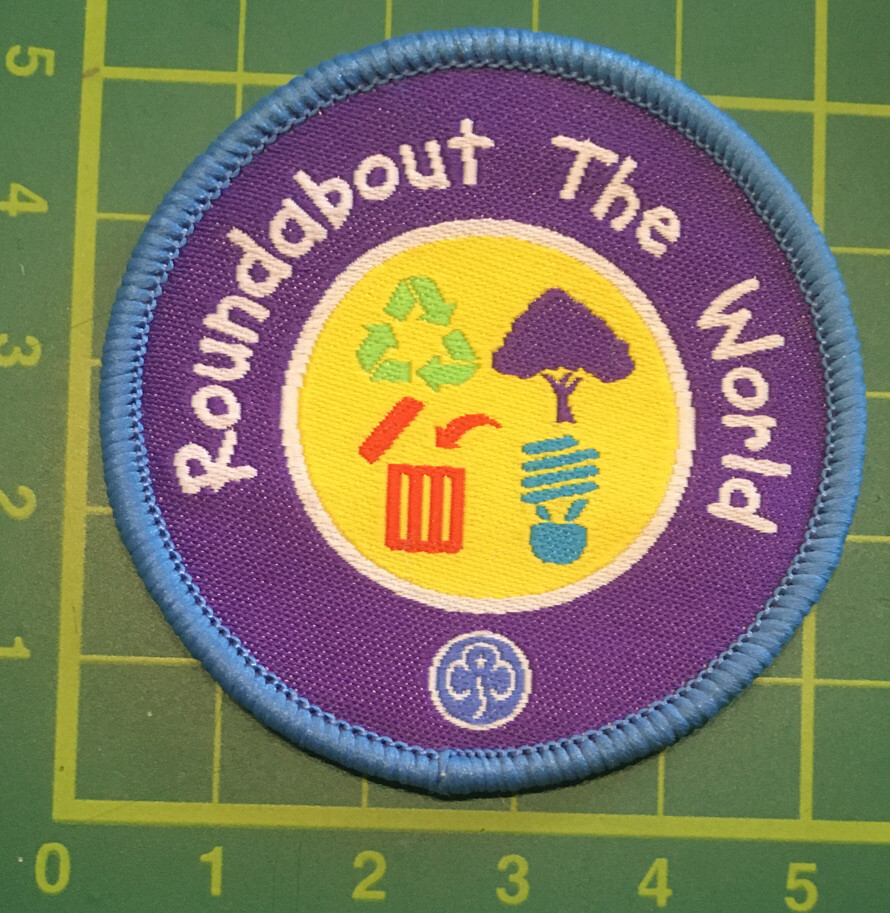 Roundabout The World Rainbows Badge Patch Girlguiding Sew On Camp