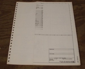 1983 Ford F600 F700 F800 truck wiring diagram schematic SHEET service