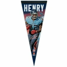 DERRICK HENRY TENNESSEE TITANS PREMIUM QUALITY PENNANT 12"X30" BANNER NFL
