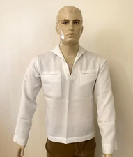 NEW GENUINE US NAVY SERVICE DRESS WHITE JUMPER MIDDY BLOUSE UNIFORM TOP (46 XL)