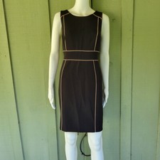 NWT Ann Taylor LOFT Black Sheath Dress 8P Petite 8