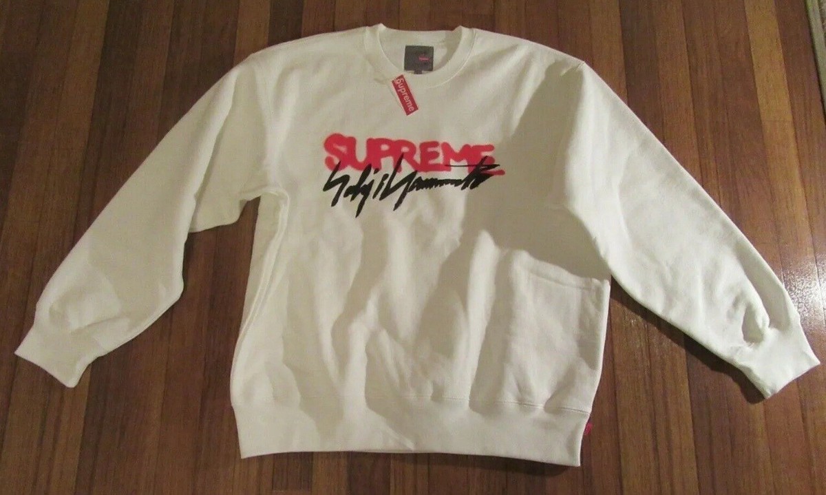 Supreme Yohji Yamamoto Crewneck Sweatshirt Size Large White FW20