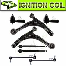 For 2002-2004 Honda Odssey 8 Set Lower Control Arm Inner Outer Tie Rod Sway Bar