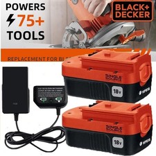 2Pack 18V for Black Decker HPB18 18 Volt Battery/Charger HPB18-OPE 244760-00