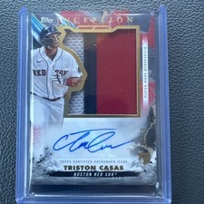 2023 Topps Inception Triston Casas Rookie Jumbo Color Patch Auto RPA/50