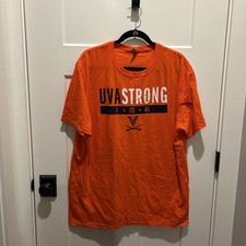 UVA STRONG  1*  15*  41 Va Football 100 % Cotton Orange T-Shirt  New  no Tags