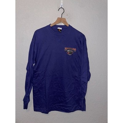 Vintage Montana Big Sky Long Sleeve Shirt Mountain Blue Tee 1990s VTG 90s Large