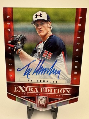 2012 Elite Extra Edition Aspirations Ty Hensley #127 /100 (AUTO, RC) Yankees SP!