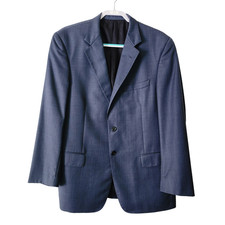 Vintage Tallia Sazano Zignone Wool Blazer Mens 42R Gray USA Made Union - Flaws