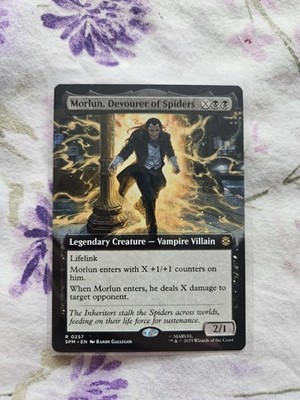 NM Extended Art Morlun, Devourer of Spiders, MTG, Marvel's Spider-Man, Magic