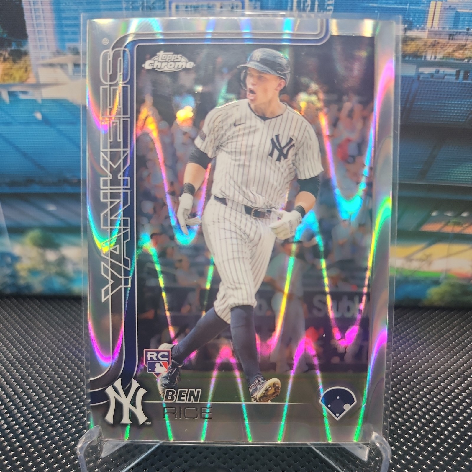 2025 Topps Chrome - Ben Rice #139 RayWave Refractor (RC)