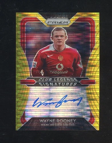 2020-21 Panini Gold Breakaway Prizm Soccer Club Legends Wayne Rooney AUTO 10/10