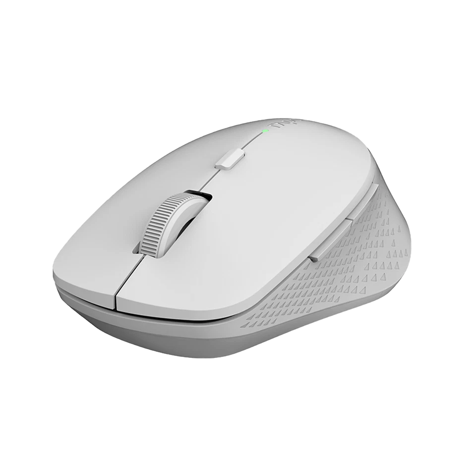 Rapoo M300 Multi-mode Bluetooth/Wireless Silent Optical Mouse Light Grey - Image 2 of 4