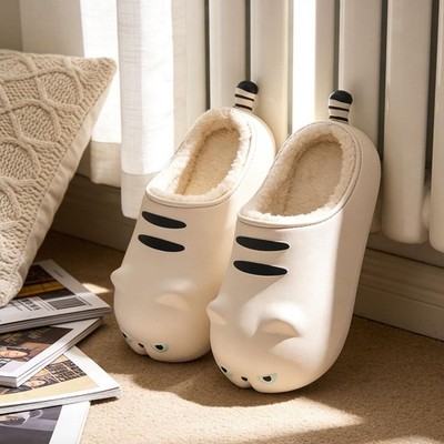 Hausschuhe für Winter Outdoor Kleidung Neuheit schöne rutschfeste süße Katzenpantoffeln