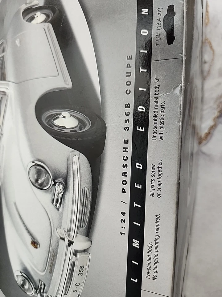 Kit de carrocería metálica Porsche 356B cupé de Testor edición limitada escala 1:24 nuevo Foto 2 de 4