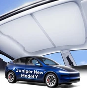Zanch Tesla New Model Y Juniper Accessories Sunshade Roof Grey 2025-2026 No Sag