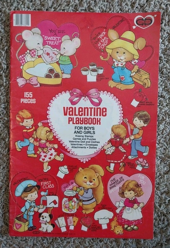 Vintage Valentine Playbook For Boys And Girls Cleo Wrap Gibson Greeting Cards