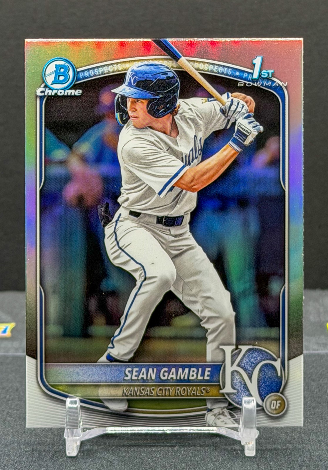 2025 Bowman Draft Chrome Sean Gamble 1st Bowman Refractor Kansas City Royals