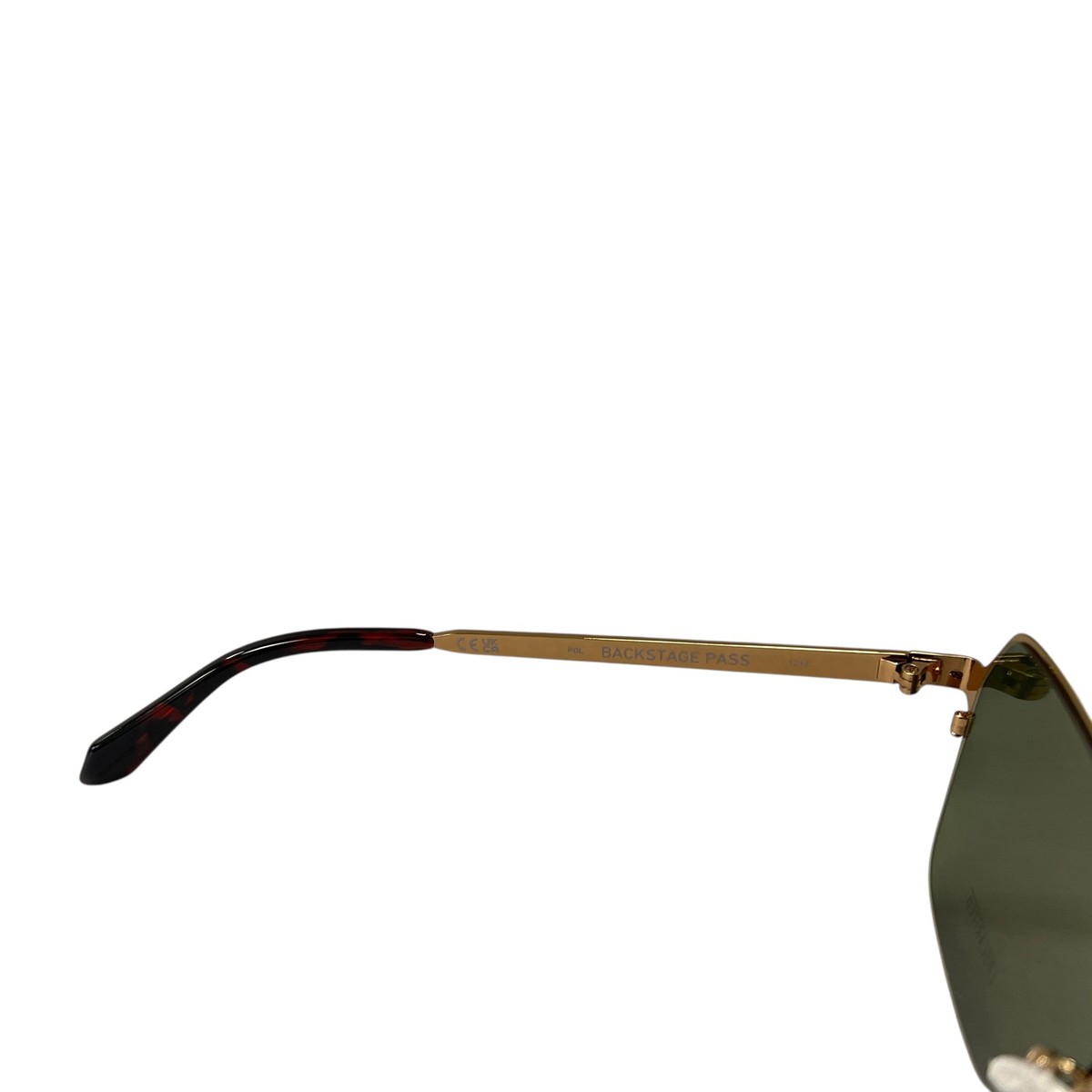 Quay Unisex BACKSTAGE PASS Polarized Sunglasses Brown Bronze Green QUAY AUSTRALIA BACKSTAGE PASS UNISEX - Sunglasses - brushed  main image 3