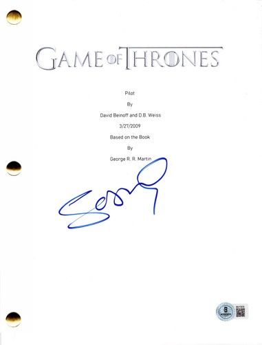 Sophie Turner Signed Game of Thrones Pilot Script Authentic Autograph Beckett