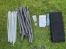 Trampoline Enclosure Net Poles and Caps NEW