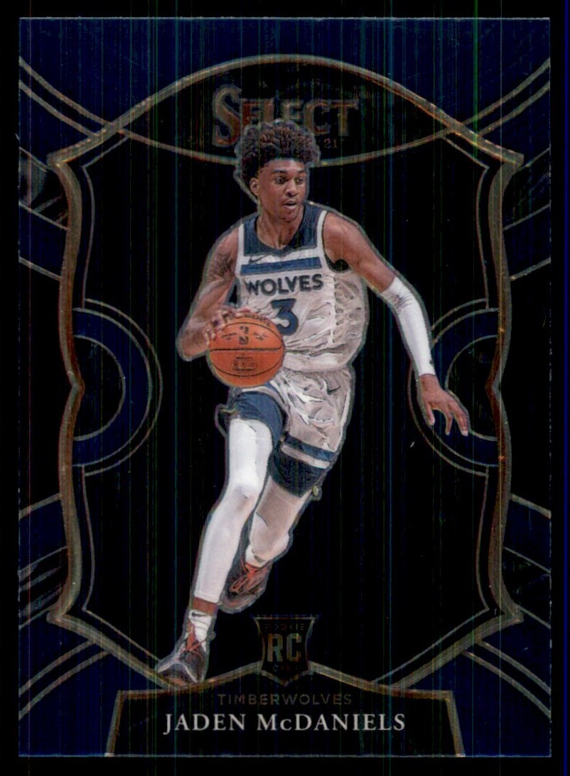 2020-21 Panini Select Blue Jaden McDaniels RC Minnesota Timberwolves #88