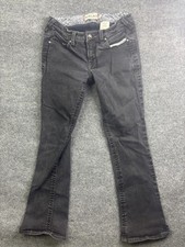 Ariat REAL Bootcut Jeans Womens 31R Gray Charcoal Wash Mid Rise Stretch