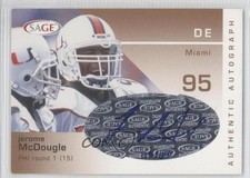 2003 SAGE Auto Bronze 123/650 Jerome McDougle #A28 Auto 0o9