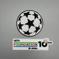 2025/2026 Uefa Champions League Football Shirt Player size Patch Badge Set 