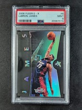 2006-07 Fleer E-X LEBRON JAMES Holo Acetate Foil Cleveland Cavaliers PSA 9 (B)