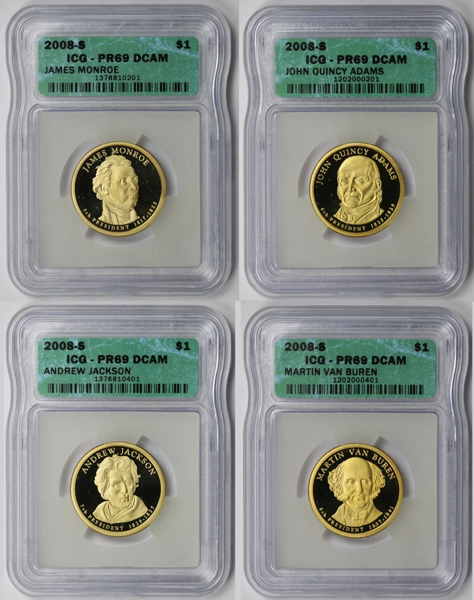 NGC PF70☆2008 アメリカ 8代 大統領 1ドル 硬貨 Martin Van Buren