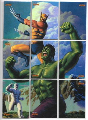 2023 Fleer Ultra Wolverine - 9 Karten 3X3 Puzzle Chase Set NM Upper Deck