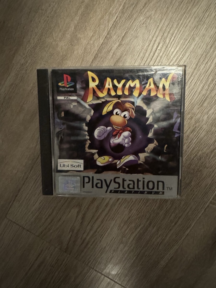Jeu Rayman Pour PlayStation 1 (PS1 Platinum) Version PAL - Édition Européenne, Sans Notice
