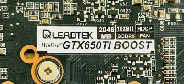 2GB Leadtek Winfast GeForce GTX650Ti Boost DVI / HDMI/ DP PCI-e Graphics Card - Image 2 of 4