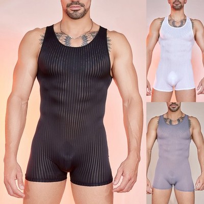 Leichter durchsichtiger Overall für Herren perfekt für Fitnessbegeisterte