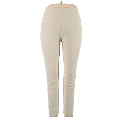 Joseph Ribkoff Women's Active Stretch Pant Cream, Cute Slit In Leg Back Size XL