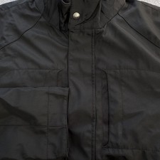 Structure Jacket Mens L Black Windbreaker Lined Insulated Full Zip Pockets