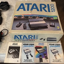Atari 5200 Boxed Console 2-port & 2600 System Lot -41 Games Pitfall 2 Digdug CIB