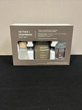 3pc Room Spray and Diffuser with Vetiver and Cedarwood Candle Gift Set-Threshold