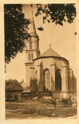 VILLEFRANCHE DE ROUERGUE Kirche Saint Augustin PLUS eine Karte ANGEBOT