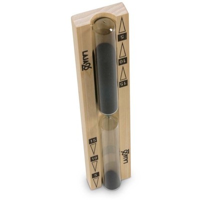 Sauna Sanduhr Saunazubehör Saunasanduhr Zeit Messen ''Small'' schwarzer Sand