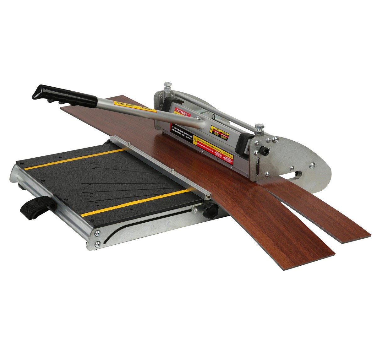 Komsepor 13 vloersnijder met ingebouwde precisiehoek voor PVC, WPC, LVT, SPC, VCT, laminaat, bekleding en meer; max. 16 mm dik (vierkant type